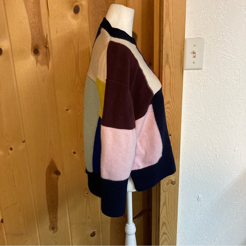 St. John Patchwork Colorblock Wool/Cashmere High-… - image 6